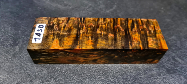 Stabilisierte Maserbirke amber-schwarz limitierte Edition (1ASB)